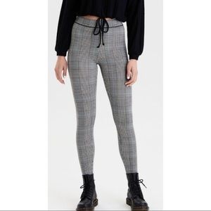 american eagle plaid leggings